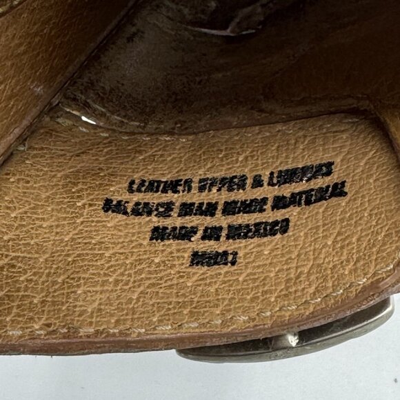 Born Tempo Brazilia Tan Leather Slip On Sandals Size 7 M With Box - Picture 9 of 9